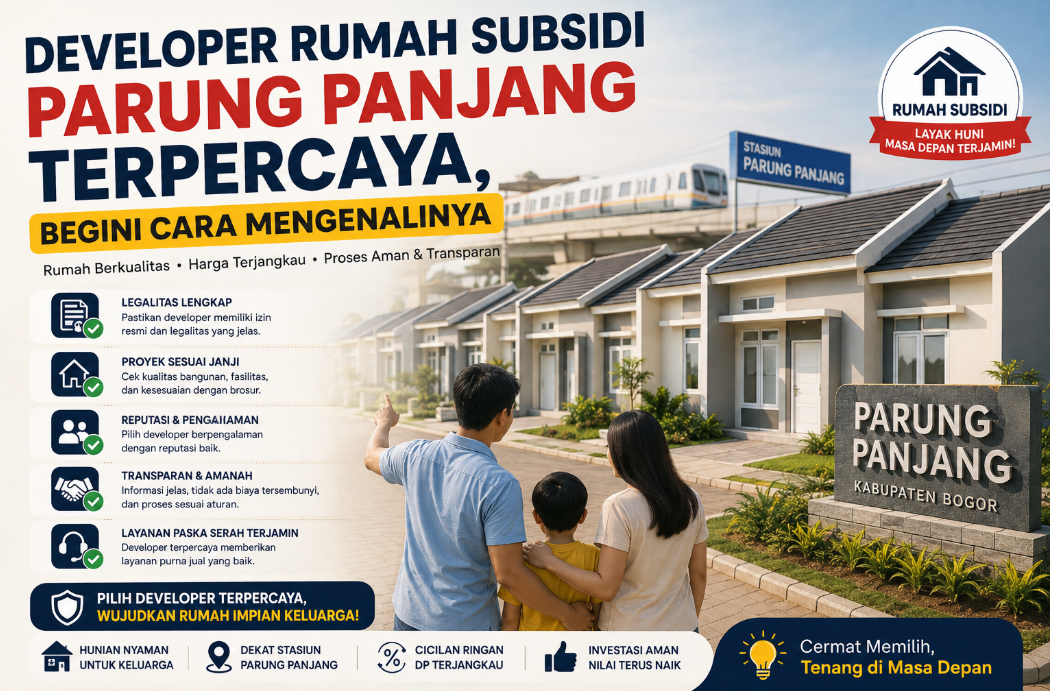 Developer rumah subsidi Parung Panjang terpercaya - cara mengenali legalitas dan transparansi
