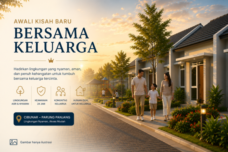 Mahkota Estate Cibunar Parung Panjang, rumah subsidi dekat Stasiun Parung Panjang dengan angsuran mulai Rp1 jutaan